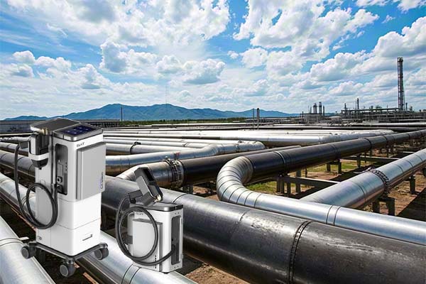 創想儀器便攜式光譜儀的戶外管道檢測